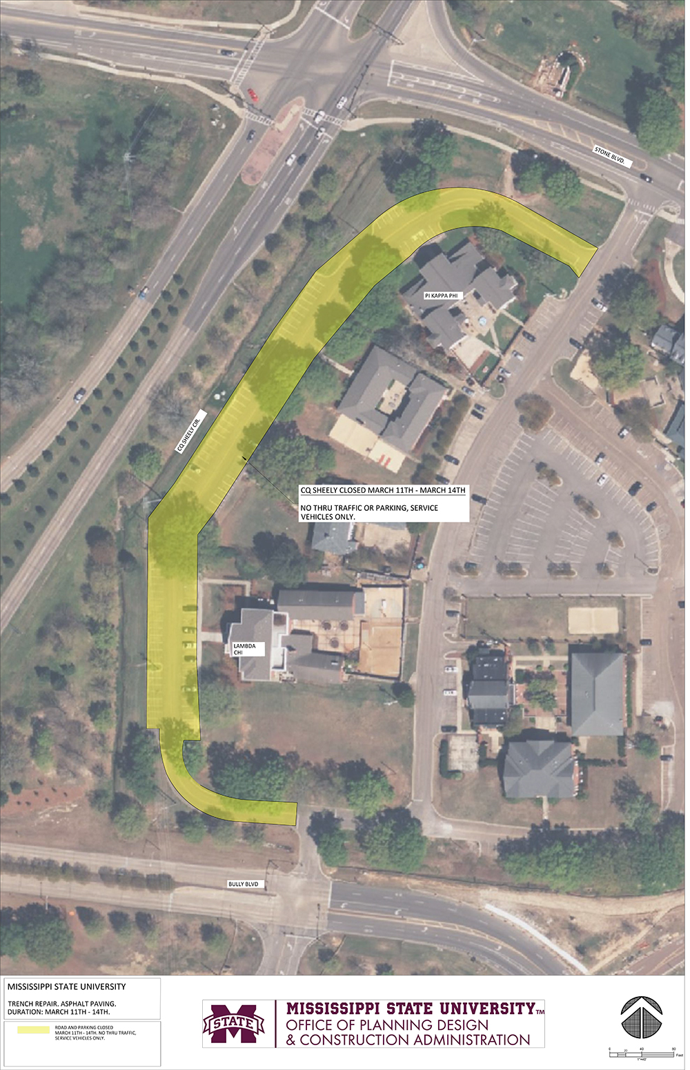 Partial CQ Sheely Circle closure scheduled for area infrastructure